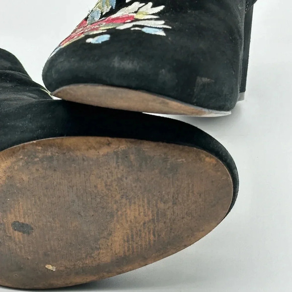 White House Black Market Womens Titus Ankle Boots Booties Multicolor Suede 9.5 M - Picture 9 of 12